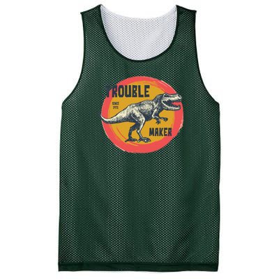 Trouble Maker T-Rex Since 1971 Mesh Reversible Basketball Jersey Tank