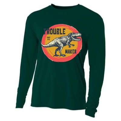 Trouble Maker T-Rex Since 1971 Cooling Performance Long Sleeve Crew