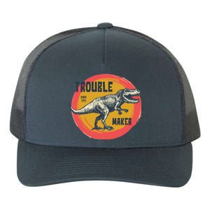 Trouble Maker T-Rex Since 1971 Yupoong Adult 5-Panel Trucker Hat