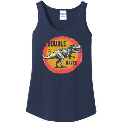 Trouble Maker T-Rex Since 1971 Ladies Essential Tank