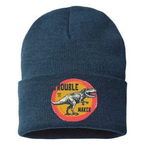 Trouble Maker T-Rex Since 1971 Sustainable Knit Beanie