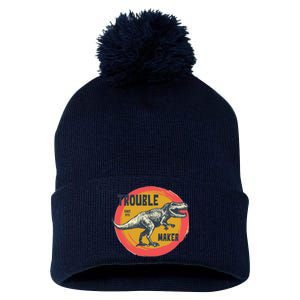 Trouble Maker T-Rex Since 1971 Pom Pom 12in Knit Beanie