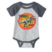 Trouble Maker T-Rex Since 1971 Infant Baby Jersey Bodysuit