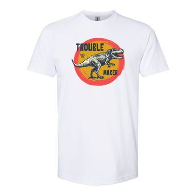 Trouble Maker T-Rex Since 1971 Softstyle CVC T-Shirt