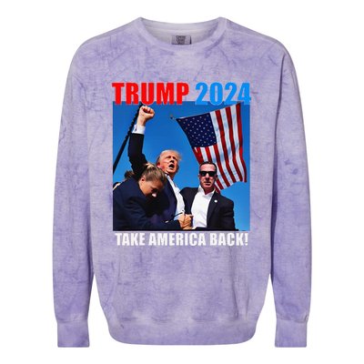 Trump Rally Pray For President Trump God Bless Trump Colorblast Crewneck Sweatshirt