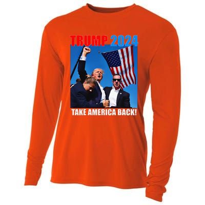 Trump Rally Pray For President Trump God Bless Trump Cooling Performance Long Sleeve Crew