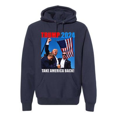 Trump Rally Pray For President Trump God Bless Trump Premium Hoodie