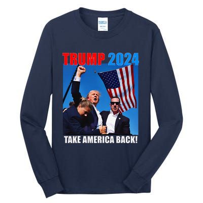 Trump Rally Pray For President Trump God Bless Trump Tall Long Sleeve T-Shirt