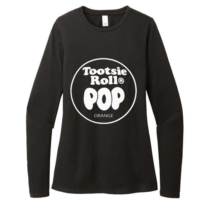 Tootsie Roll Pops Orange Funny Candy Group Halloween Costume Womens CVC Long Sleeve Shirt