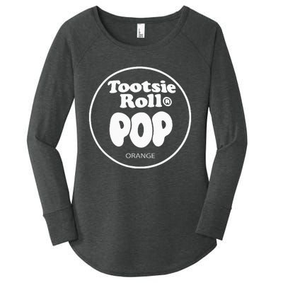 Tootsie Roll Pops Orange Funny Candy Group Halloween Costume Women's Perfect Tri Tunic Long Sleeve Shirt