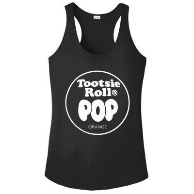 Tootsie Roll Pops Orange Funny Candy Group Halloween Costume Ladies PosiCharge Competitor Racerback Tank