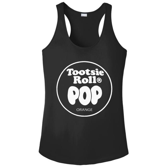 Tootsie Roll Pops Orange Funny Candy Group Halloween Costume Ladies PosiCharge Competitor Racerback Tank