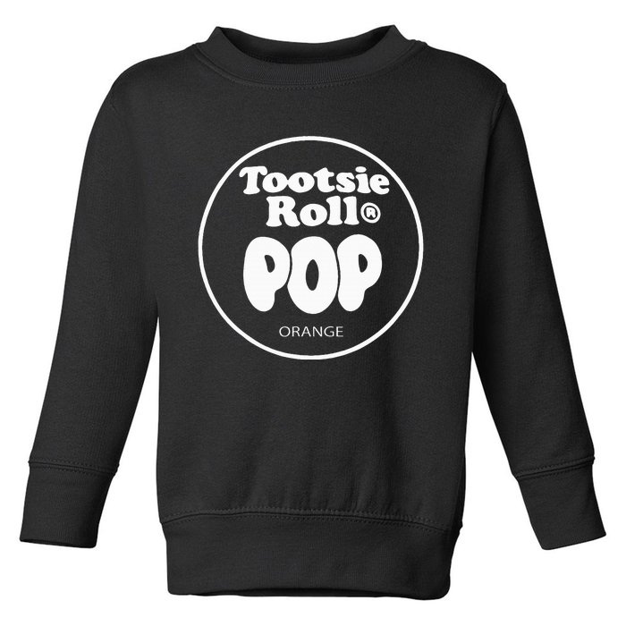 Tootsie Roll Pops Orange Funny Candy Group Halloween Costume Toddler Sweatshirt