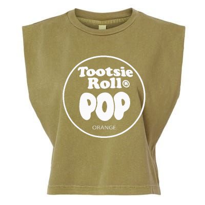 Tootsie Roll Pops Orange Funny Candy Group Halloween Costume Garment-Dyed Women's Muscle Tee