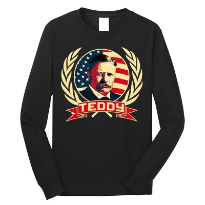 Theodore Roosevelt. President Teddy. American Stars. Long Sleeve Shirt