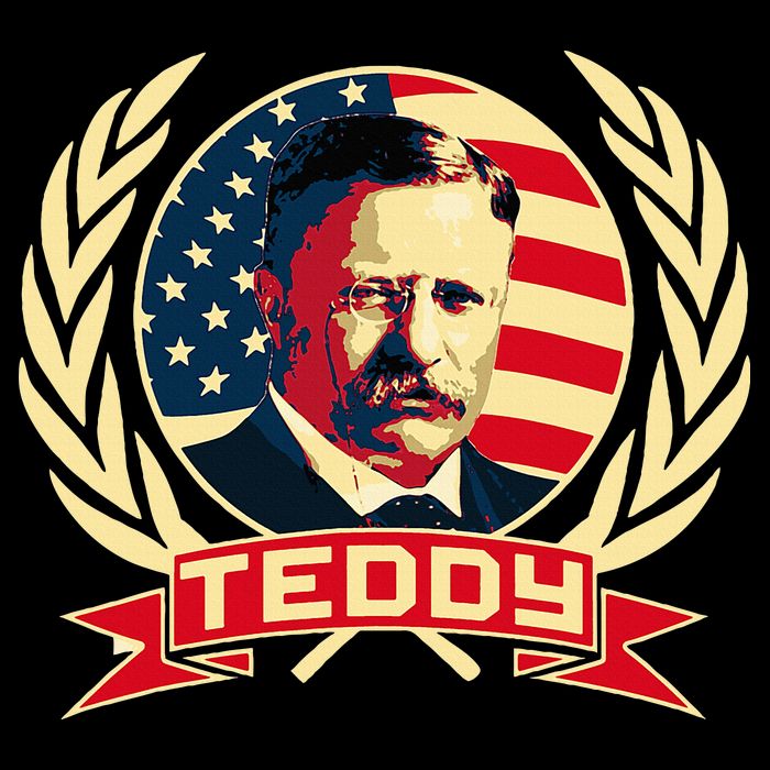 Theodore Roosevelt. President Teddy. American Stars. Womens Tank Top