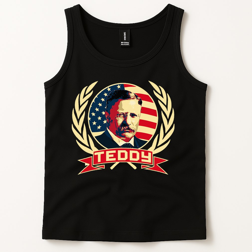 Theodore Roosevelt. President Teddy. American Stars. Tank Top