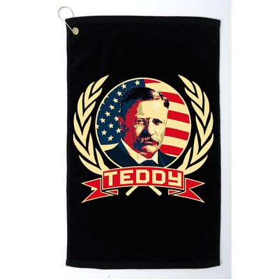 Theodore Roosevelt. President Teddy. American Stars. Golf Towel