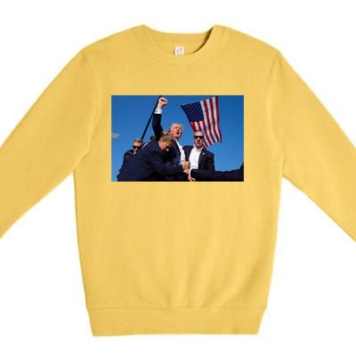 Trump Rally Pray For President Trump God Bless Trump Gift Premium Crewneck Sweatshirt