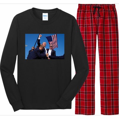 Trump Rally Pray For President Trump God Bless Trump Gift Long Sleeve Pajama Set