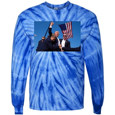 Trump Rally Pray For President Trump God Bless Trump Gift Tie-Dye Long Sleeve Shirt