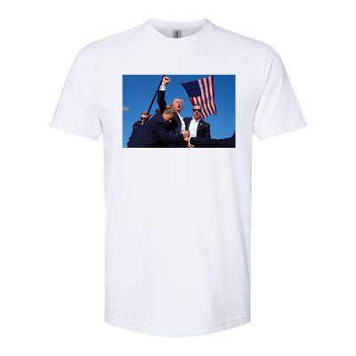 Trump Rally Pray For President Trump God Bless Trump Gift Softstyle CVC T-Shirt