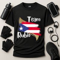 Team Rubio Puerto Rico PR Flag Pride Cooling Performance Crew T-Shirt