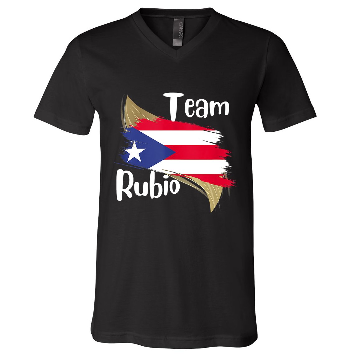 Team Rubio Puerto Rico PR Flag Pride V-Neck T-Shirt