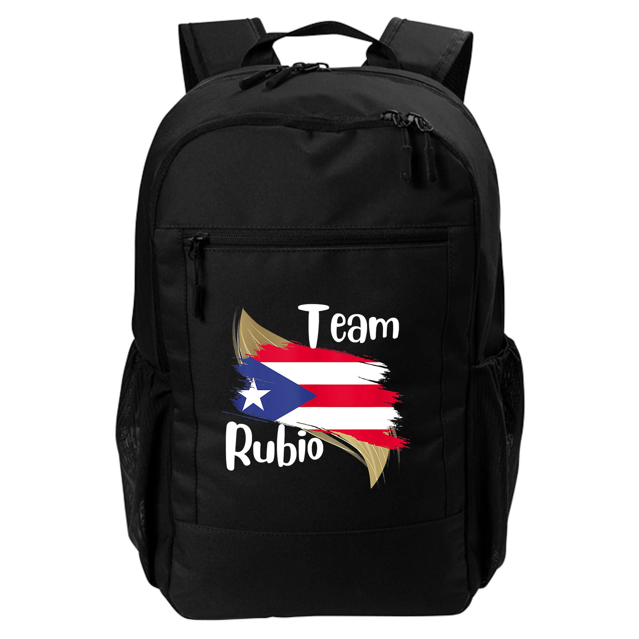 Team Rubio Puerto Rico PR Flag Pride Backpack
