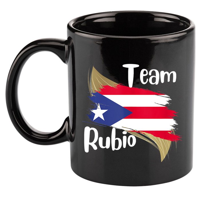 Team Rubio Puerto Rico PR Flag Pride 11oz C Handle Ceramic Mug