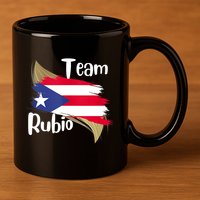 Team Rubio Puerto Rico PR Flag Pride 11oz C Handle Ceramic Mug