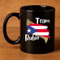 Team Rubio Puerto Rico PR Flag Pride 11oz C Handle Ceramic Mug