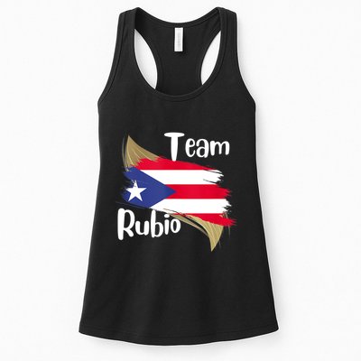 Team Rubio Puerto Rico PR Flag Pride Womens Tank Top