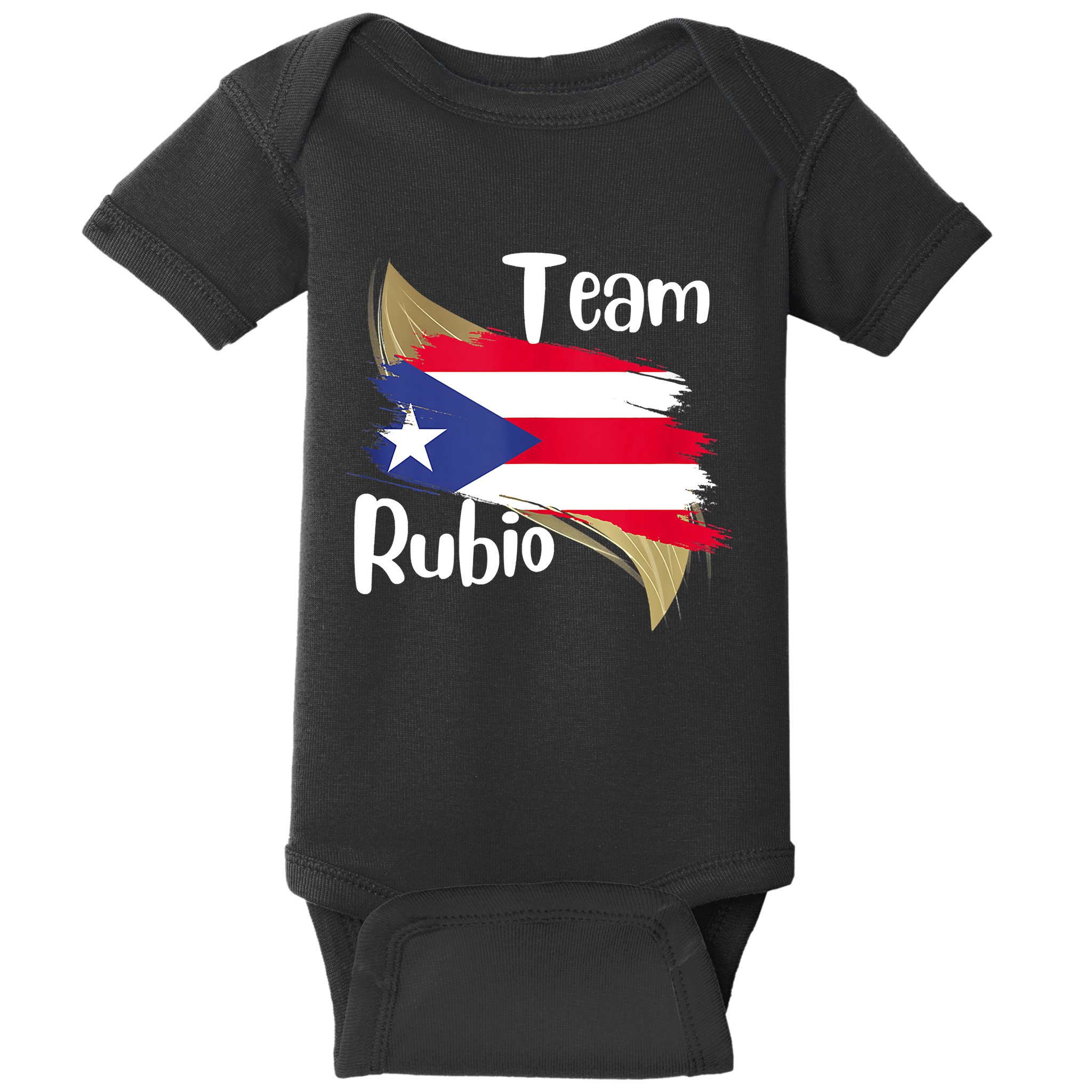 Team Rubio Puerto Rico PR Flag Pride Baby Bodysuit