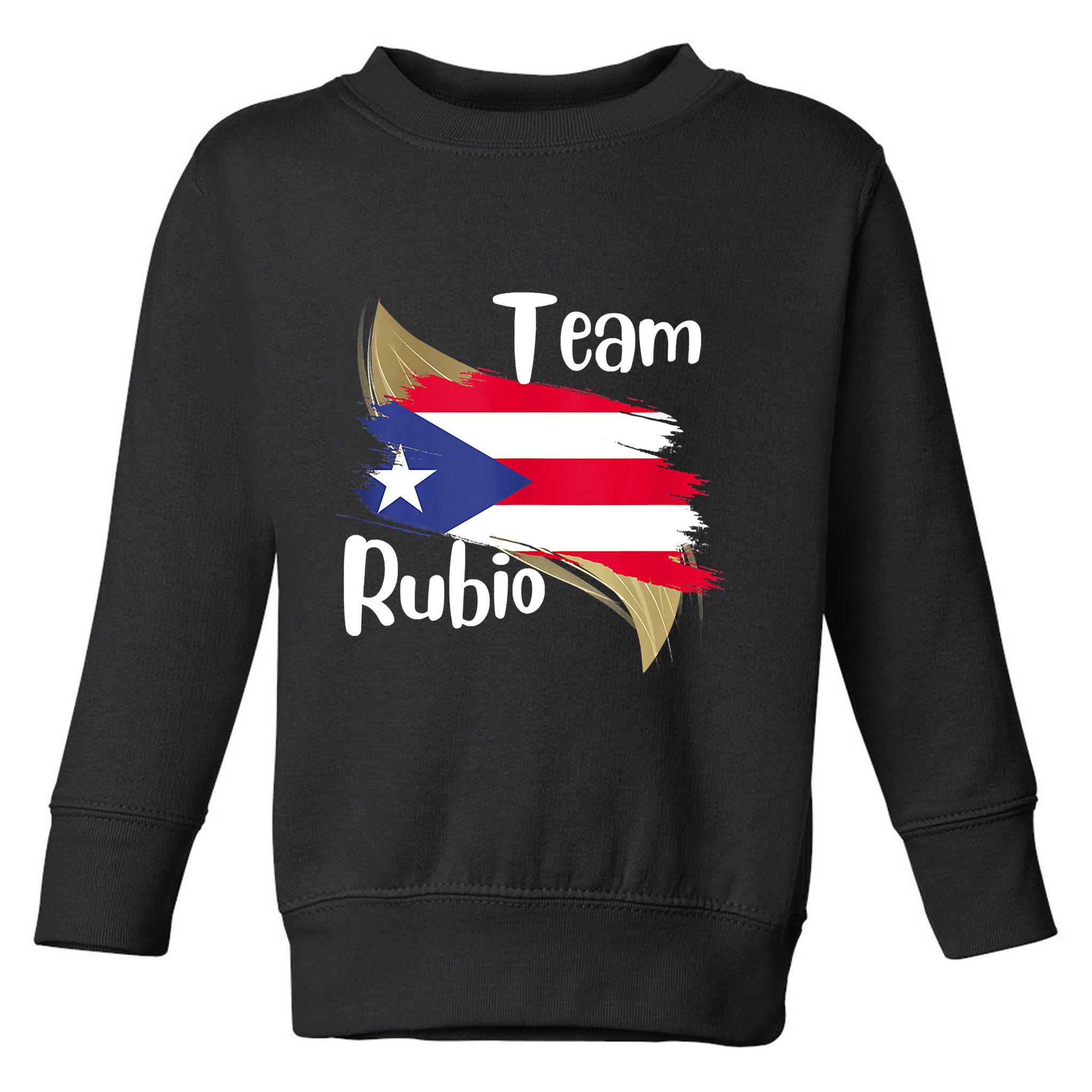 Team Rubio Puerto Rico PR Flag Pride Toddler Sweatshirt