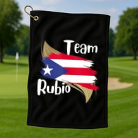 Team Rubio Puerto Rico PR Flag Pride Golf Towel