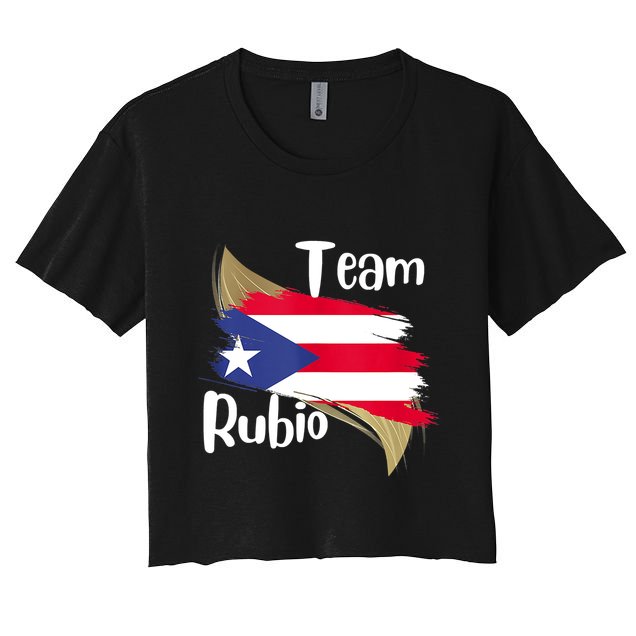 Team Rubio Puerto Rico PR Flag Pride Crop Top