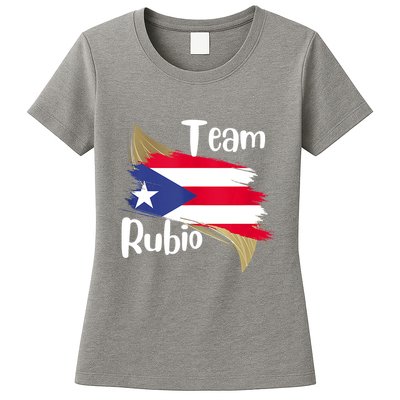 Team Rubio Puerto Rico PR Flag Pride Womens T-Shirt