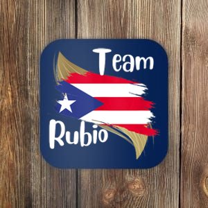 Team Rubio Puerto Rico PR Flag Pride Coaster