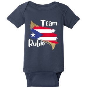 Team Rubio Puerto Rico PR Flag Pride Baby Bodysuit