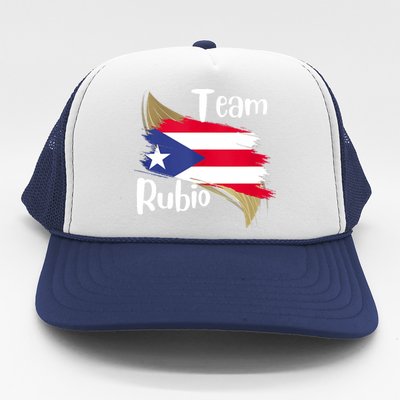 Team Rubio Puerto Rico PR Flag Pride Trucker Hat