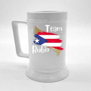 Team Rubio Puerto Rico PR Flag Pride Beer Stein