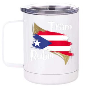 Team Rubio Puerto Rico PR Flag Pride 12 oz Stainless Steel Tumbler Cup