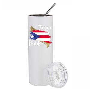 Team Rubio Puerto Rico PR Flag Pride Stainless Steel Tumbler