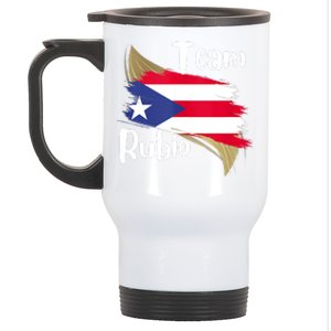 Team Rubio Puerto Rico PR Flag Pride Stainless Steel Travel Mug