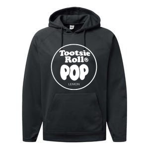 Tootsie Roll Pops Lemon Funny Candy Group Halloween Costume Performance Fleece Hoodie