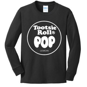 Tootsie Roll Pops Lemon Funny Candy Group Halloween Costume Kids Long Sleeve Shirt