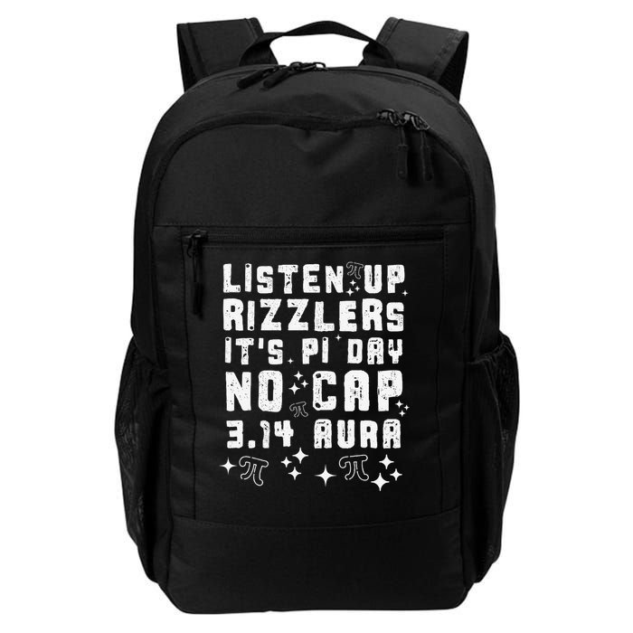 Teacher Rizzlers Pi Day Show No Cap Brainrot Funny Pi Day Daily Commute Backpack