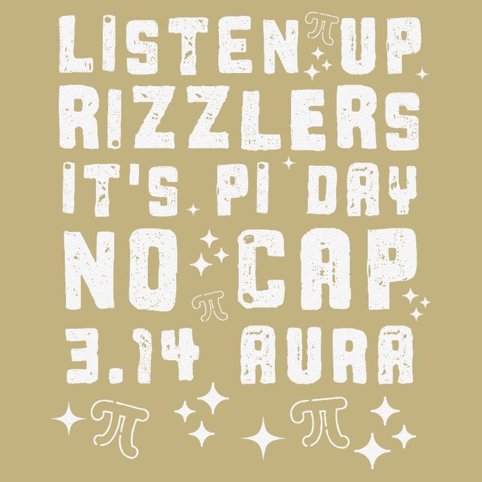 Teacher Rizzlers Pi Day Show No Cap Brainrot Funny Pi Day Button