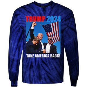 Trump Rally Pray For President Trump God Bless Trump Tie-Dye Long Sleeve Shirt